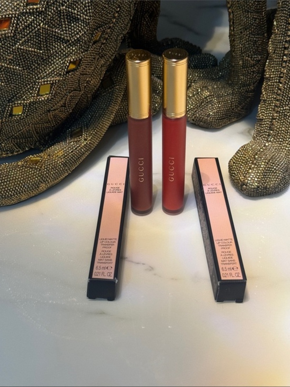 Gucci Matte Liquid Lipstick  — 217 & 311